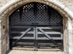 View Of The Traitor's Gate At The Tower Of London Stock Photo