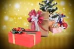 Special Gift In Christmas Day Stock Photo