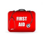 Stethoscope With First Aid Box Stock Photo