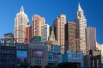 Las Vegas, Nevada/usa - August 1 ; View Of New York New York Hot Stock Photo