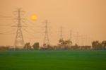 Electric Power Station Stock Photo