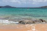 Windsurfing At Porto Pollo In Sardinia Stock Photo