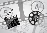 Background With Cinema Movies Stock Photo