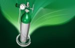 Oxygen Cylinder Stock Photo