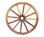 Wooden Cartwheel Stock Photo