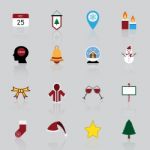 Christmas Icon Set  Illustration Stock Photo