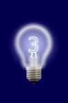 Three Number Glow Inner Electric Lamp Stock Photo