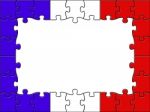 France Jigsaw Represents Blank Space And Copy-space Stock Photo