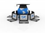 Global Computer Education Stock Photo