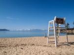 Lifeguard Chair Stand Stock Photo