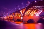 Seongsan Bridge In Korea Stock Photo