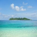 Panoramic Tropical Beach Stock Photo