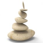 Spa Stones Shows Perfect Balance And Balancing Stock Photo