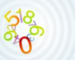 Numbers In Color Stock Photo