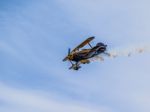 The Trig Aerobatic Team Flying Over Biggin Hill Airport Stock Photo