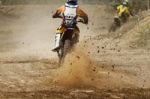 Motocross Bike Increase Speed Stock Photo