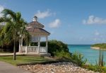 Gazebo And Beach Stock Photo