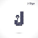 Creative J- Letter Icon Abstract Logo Design  Template Stock Photo