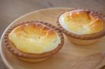 Delicious Mini Cheese Tart Dessert Stock Photo