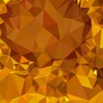 Dark Tangerine Yellow Abstract Low Polygon Background Stock Photo