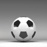 3d Football Isolated On Background Stock Photo