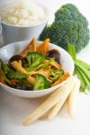 Tofu Beancurd And Vegetables Stock Photo