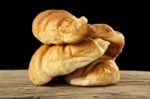 Crispy Fresh Croissants Stock Photo