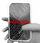 House Sales Indicates Phones Www And Phone 3d Rendering Stock Photo