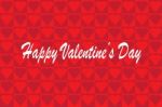 Happy Valentine's Day Greeting Card  Illustration Stock Photo