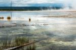 Grand Prismatic Spring Stock Photo