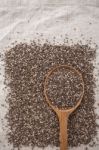 Chia Seeds Stock Photo