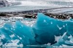 View Of Jokulsarlon Ice Lagoon Stock Photo