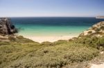 Do Beliche Beach In Portugal Stock Photo