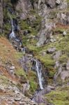 Waterfall In Snowdownia National Park Stock Photo