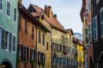 Old French Buildings Stock Photo