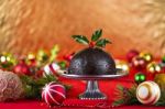 Christmas Pudding Stock Photo