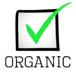 Tick Organic Represents Mark Checkmark And Checked Stock Photo