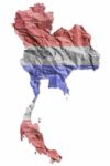 Vintage Thailand Flag Paper Grunge Stock Photo