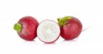 Red Radish Isolated On The White Background Stock Photo