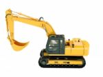 Excavator Isolated Stock Photo