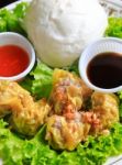 Dumplings And Bun Stock Photo