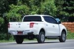 Private Car, Mitsubishi Triton Pickup Truck Stock Photo