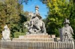 Sobieski Monument By Franciszek Pinck In Warsaw Stock Photo