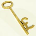 Key With Pound Sign Stock Photo