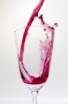 Wine Abstract Splashing  Stock Photo