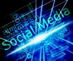 Social Media Represents News Feed And Forums Stock Photo