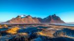 Vestrahorn Mountains In Stokksnes, Iceland Stock Photo