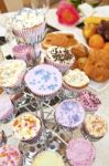 Decorated Muffin Cupcakes Stock Photo