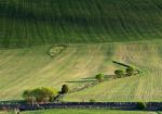 Railway In The Spring Hills Of Slovakia Stock Photo