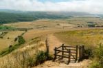 Scenic View Of The Rolling Sussex Countryside Stock Photo